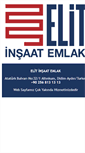 Mobile Screenshot of elitinsaat.com.tr